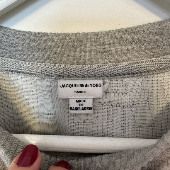 ⛱️ 2/20$ Jacqueline de Yong Only grew puffy embroidery in grey - Picture 5 of 8